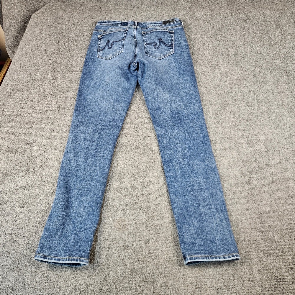 AG Adriano Goldschmied Faye Mid Rise Cigarette Jeans Blue 29R LW15310 - Picture 2 of 14